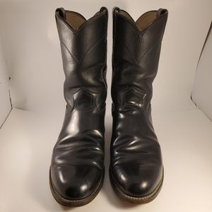 Justin Men's Black Boots Style 3702